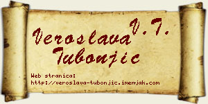 Veroslava Tubonjić vizit kartica